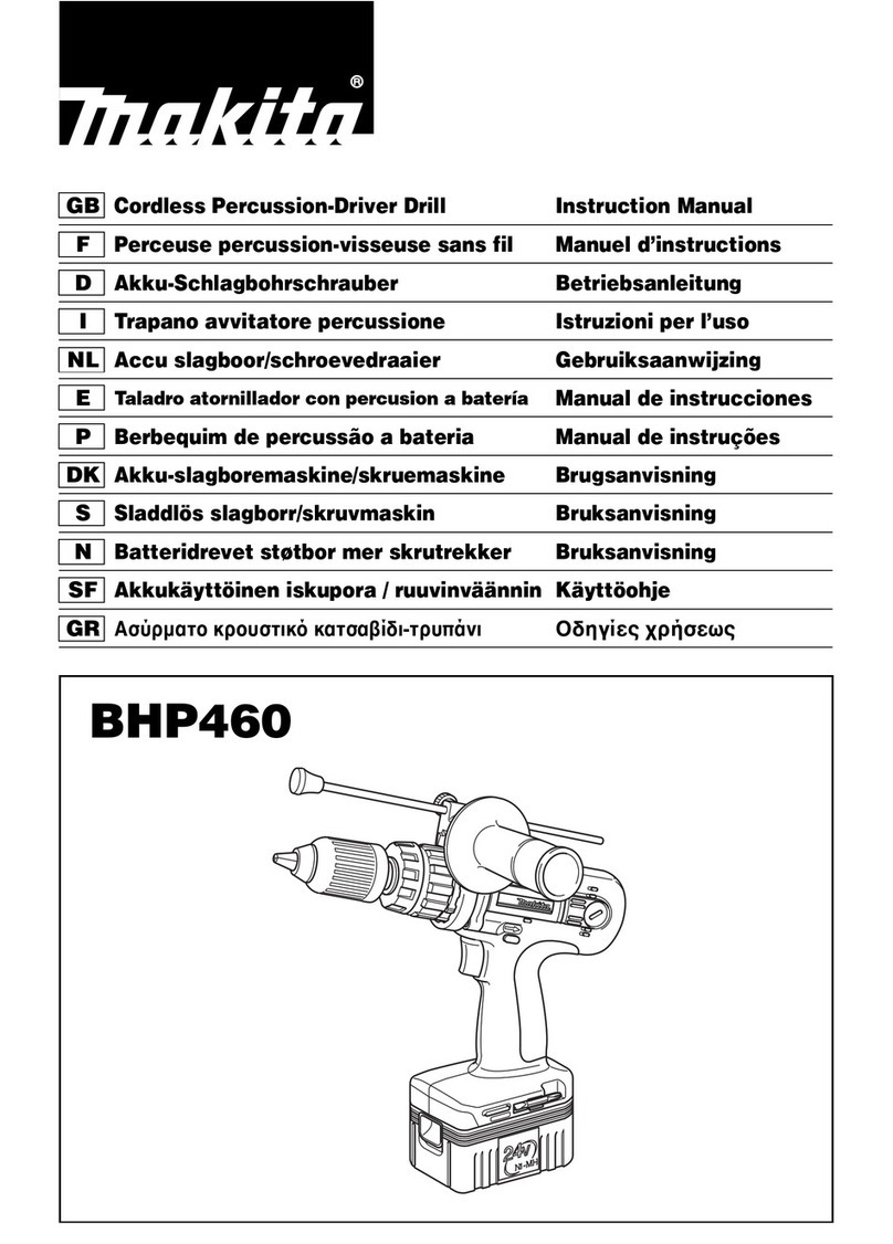 Makita BHP460 User manual