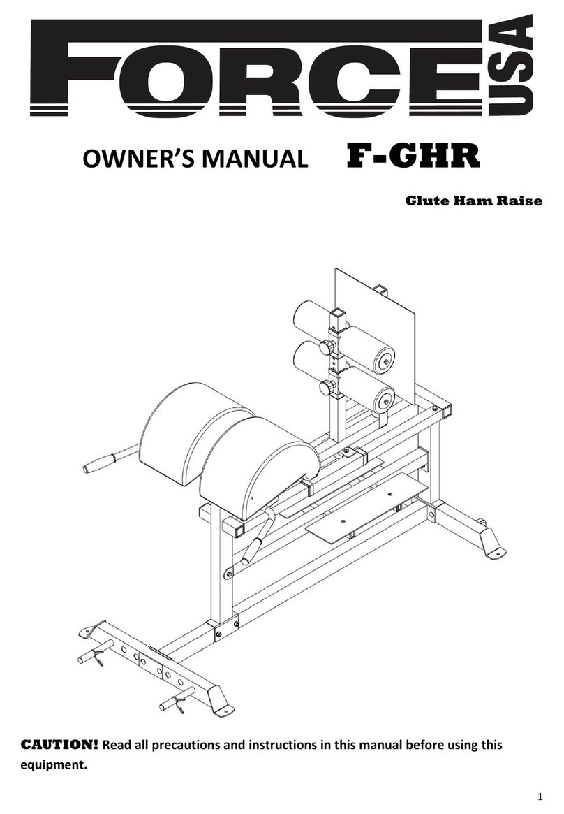 Force USA F-GHR User manual Force USA F-GHR User manual