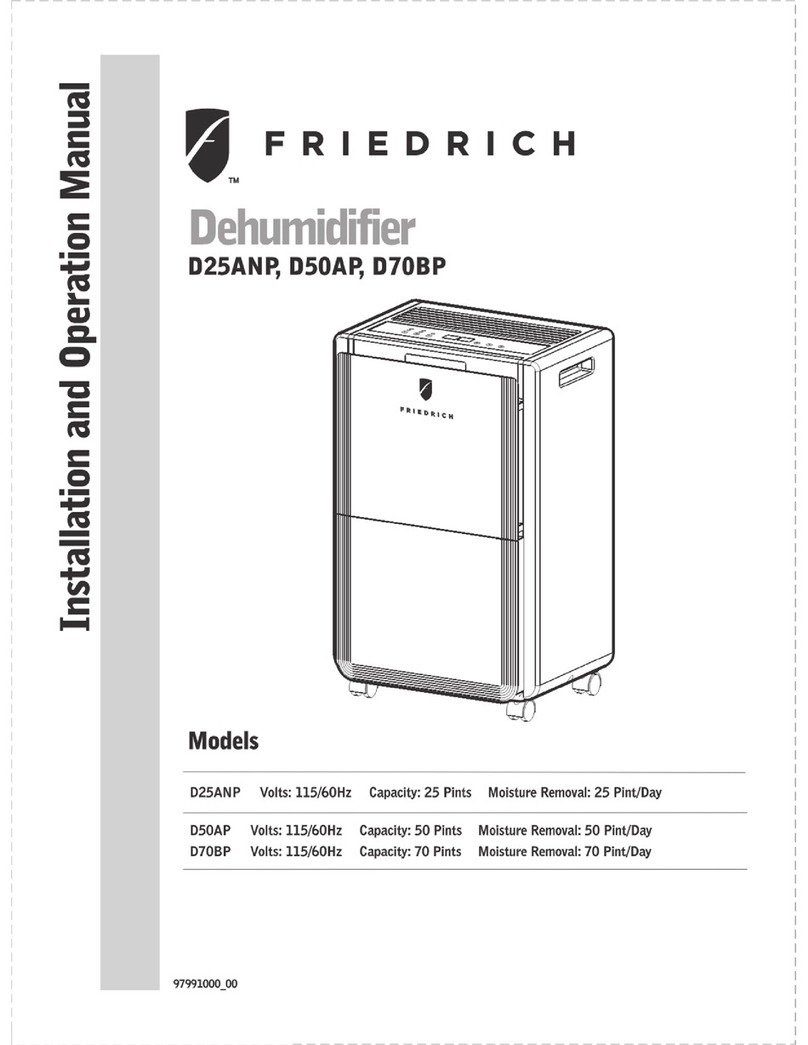 Friedrich D25ANP User manual Friedrich D25ANP User manual