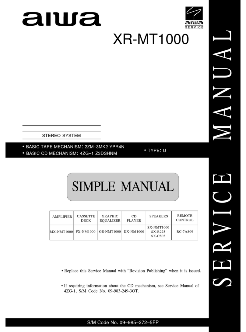 Aiwa XR-MT1000 User manual
