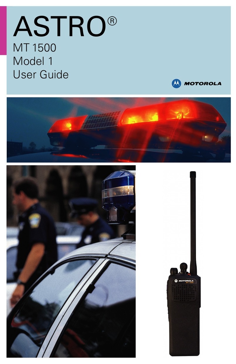 Motorola ASTRO MT 1500 Model 1 User manual