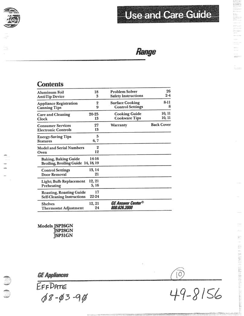 GE JSP26GN User manual