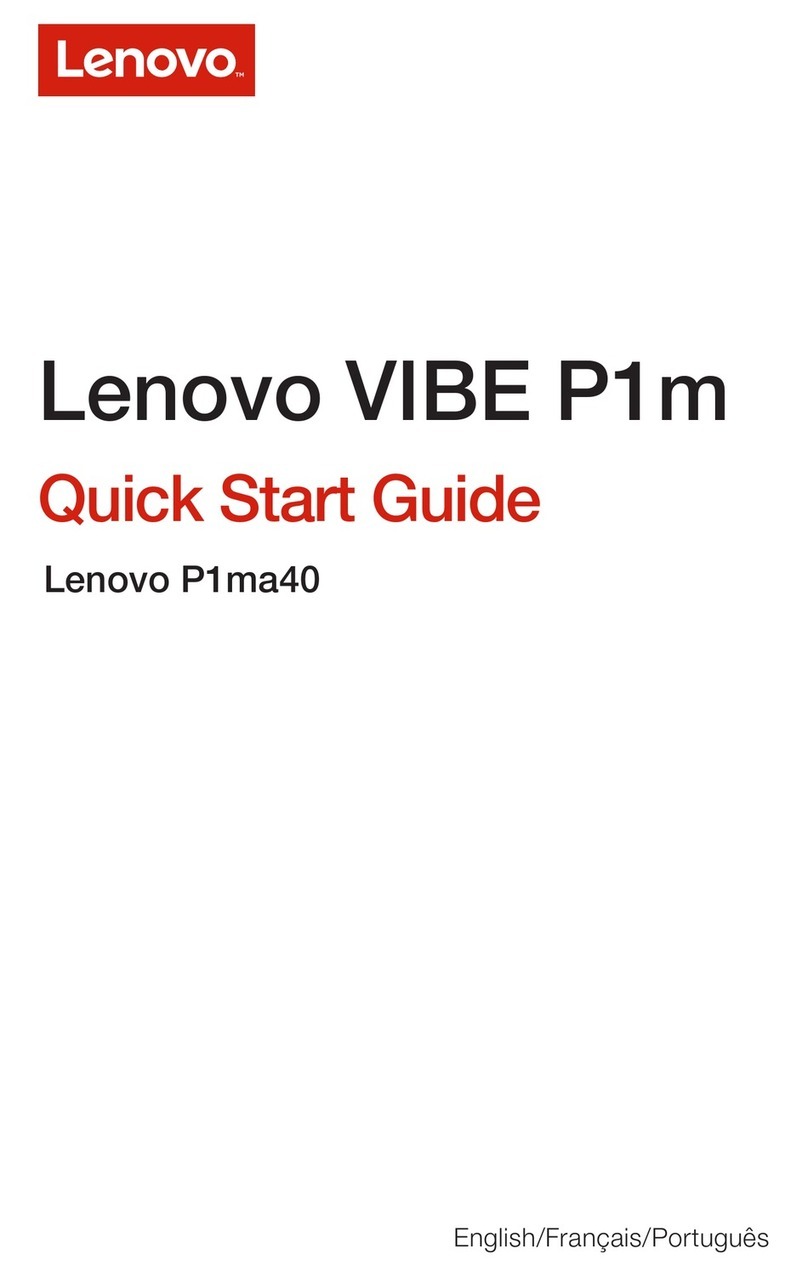 Lenovo VIBE P1m SERIES User manual Lenovo VIBE P1m SERIES User manual