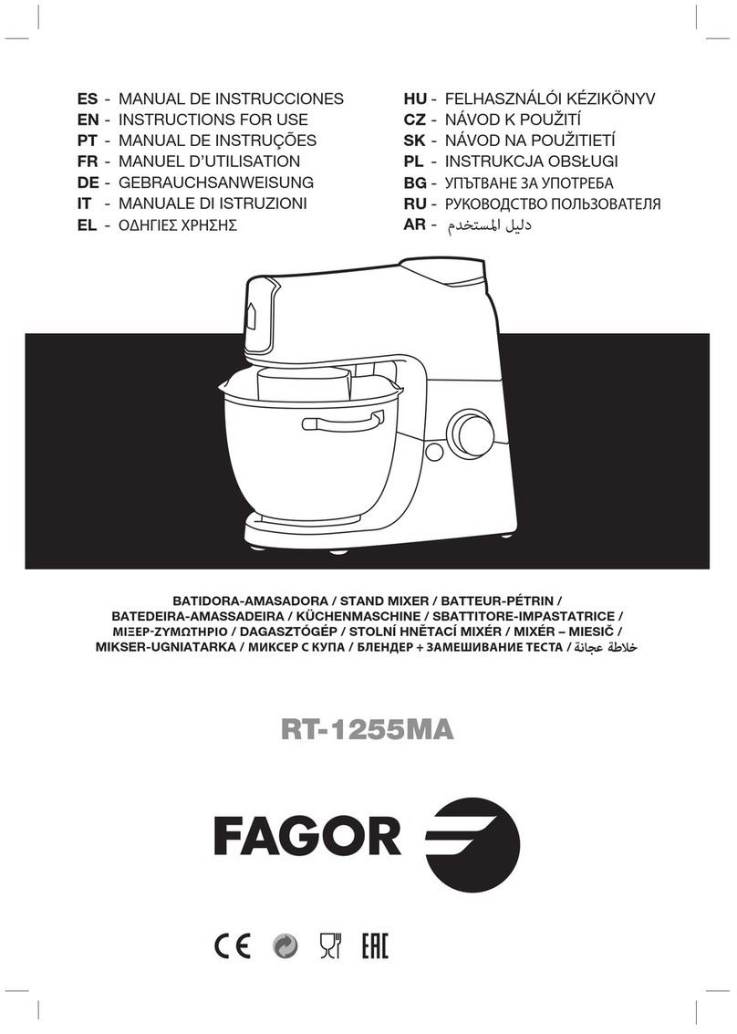 Fagor RT-1255MA Instructions for use