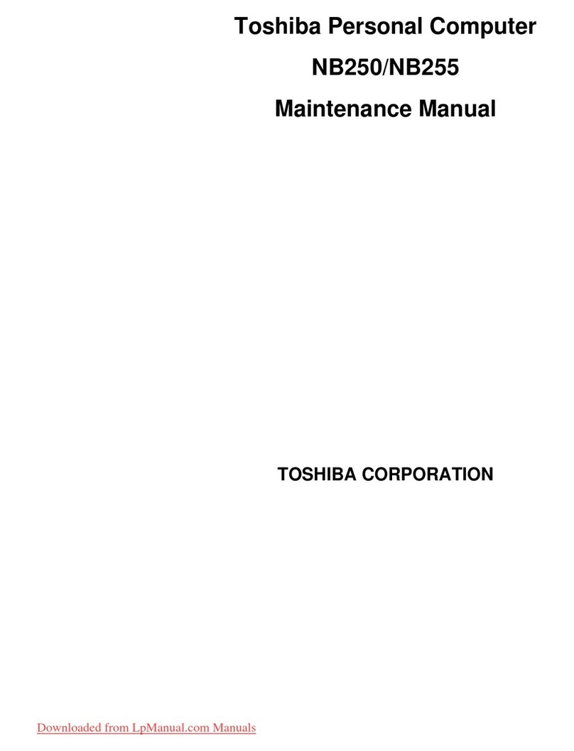 Toshiba mini NB250 series Maintenance manual