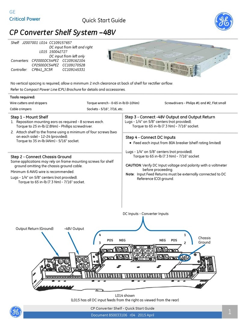 GE CP2000DC54PEZ quick start guide