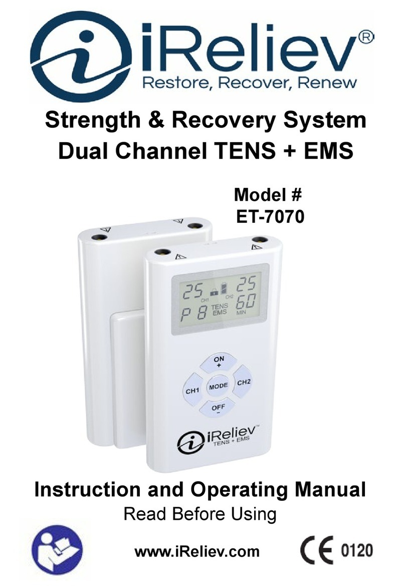 iReliev iRenew ET-7070 Instructions and operating manual