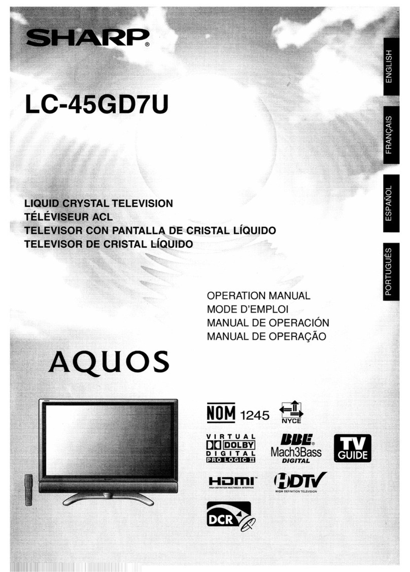 Sharp Aquos LC 45GD7U User manual
