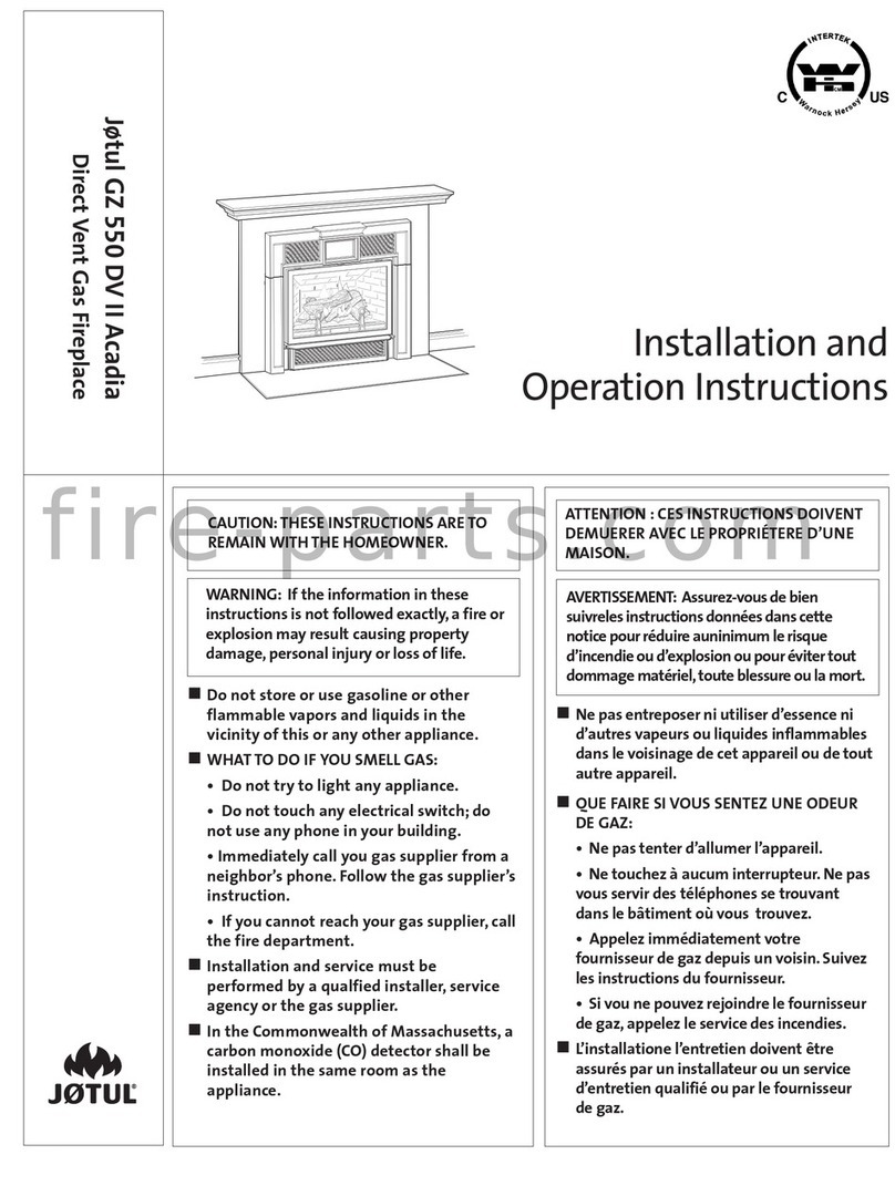 Jøtul GZ 550 DV II Acadia User manual