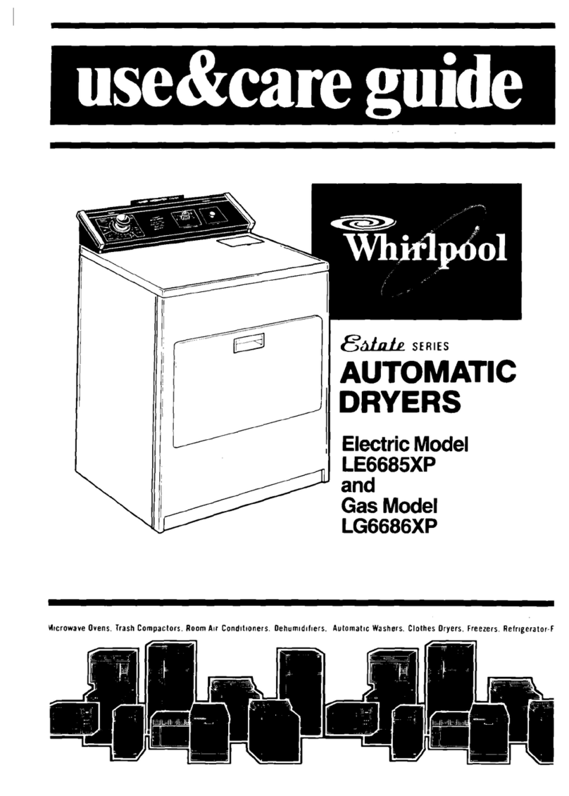 Whirlpool LE6685XP Use & care guide Whirlpool LE6685XP Use & care guide