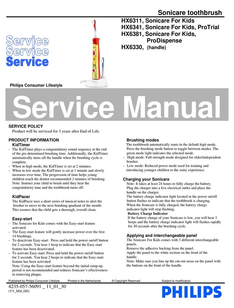 Philips Sonicare HX6311 User manual
