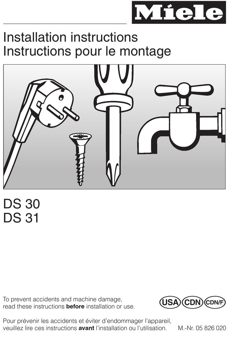 Miele DS 30 installation instructions