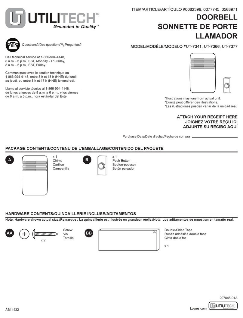 Utilitech UT-7341 user guide
