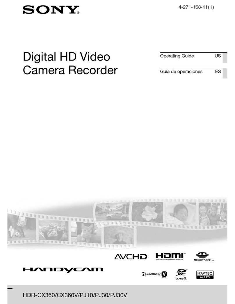 Sony HDR-CX360V User manual