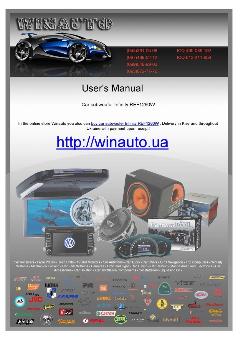 Infinity Reference 860w User manual