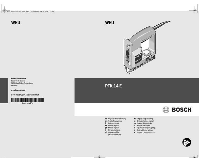 Bosch PTK 14 E User manual