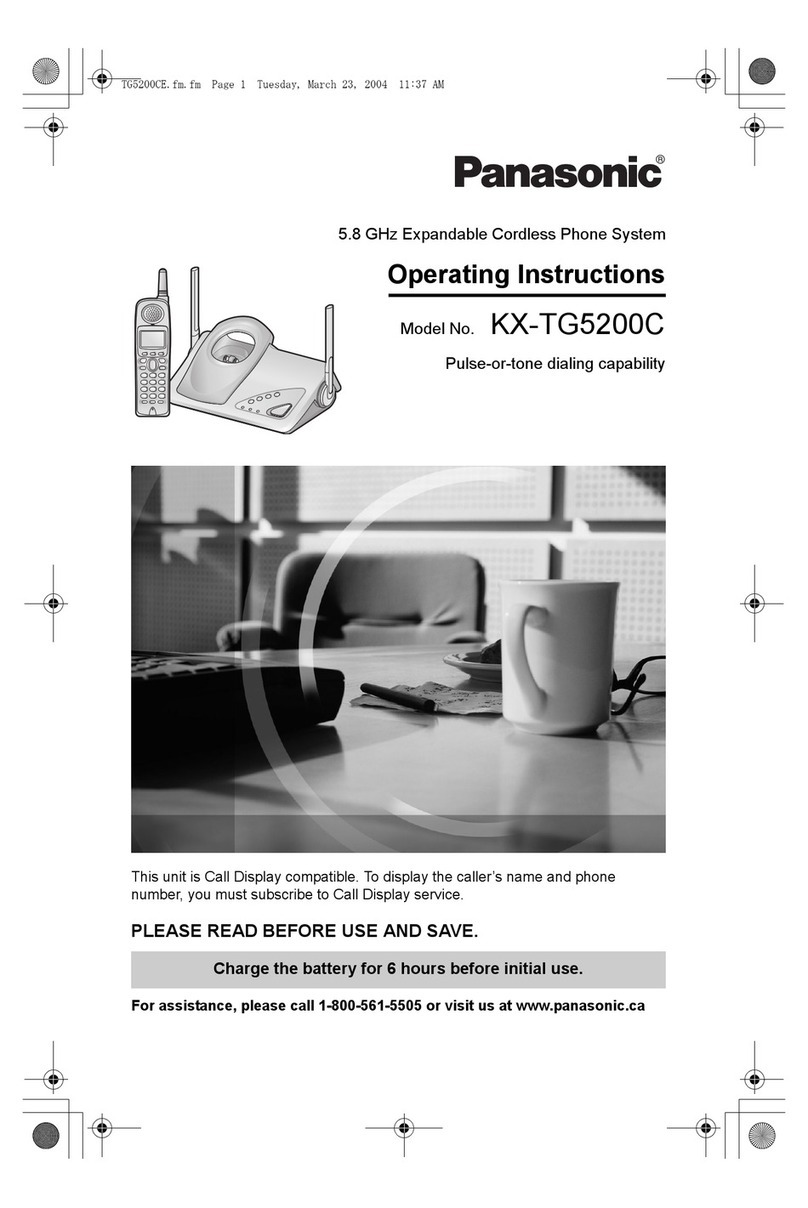 Panasonic KX-TG5200C operating instructions