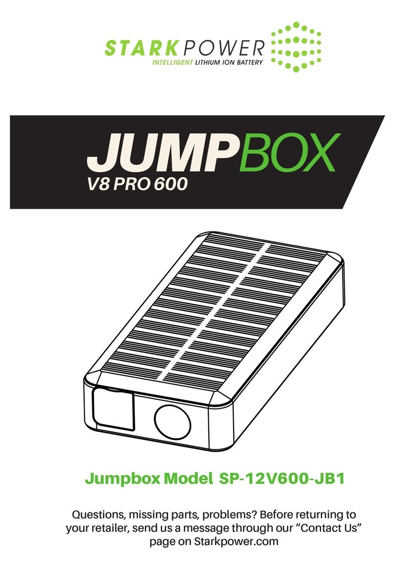Starkpower Jumpbox V8 PRO 600 SP-12V600-JB1 manual