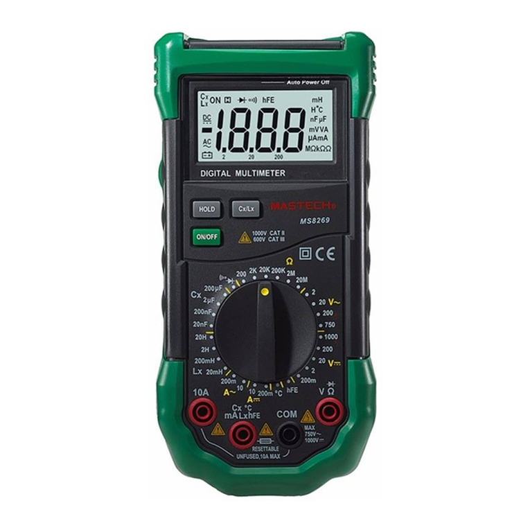 Mastech MS8269 User manual