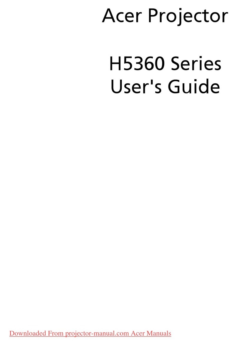 Acer H5360 Series User manual