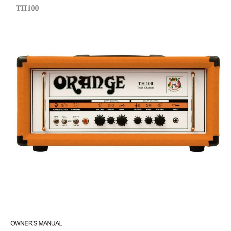 ORANGE TH100 owner's manual