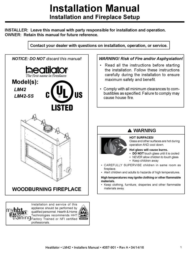 Heatilator LM42 User manual Heatilator LM42 User manual
