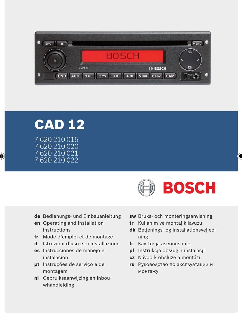 Bosch CAD 12 User manual