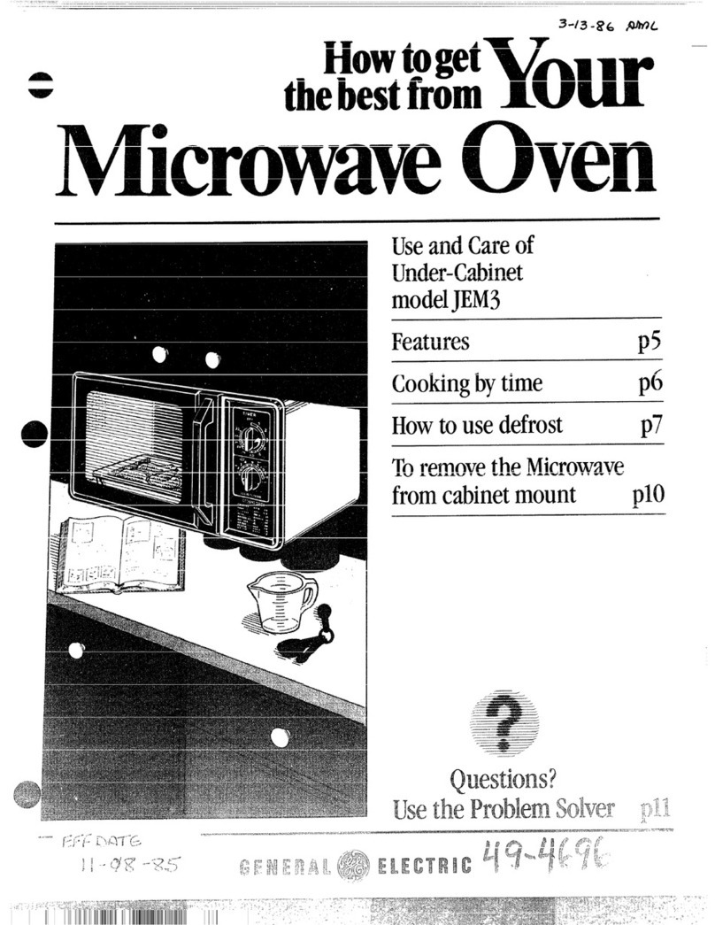 GE JEM3 Installation instructions