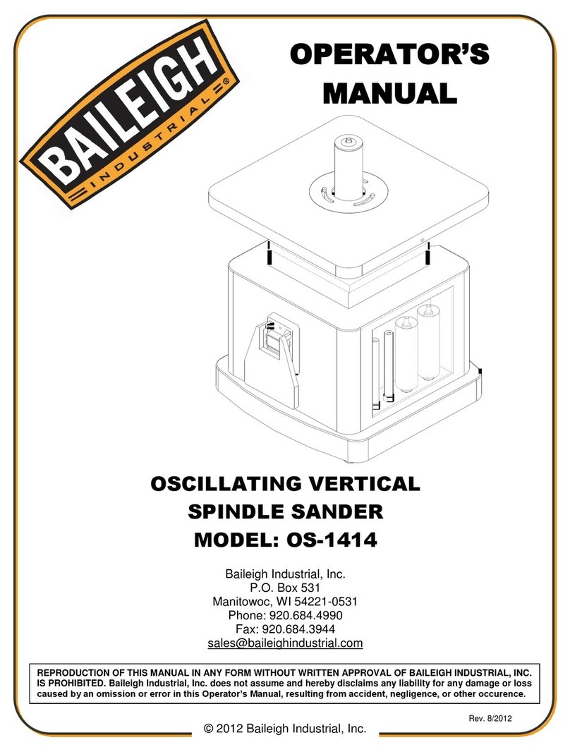 Baileigh OS-1414 Operator's manual