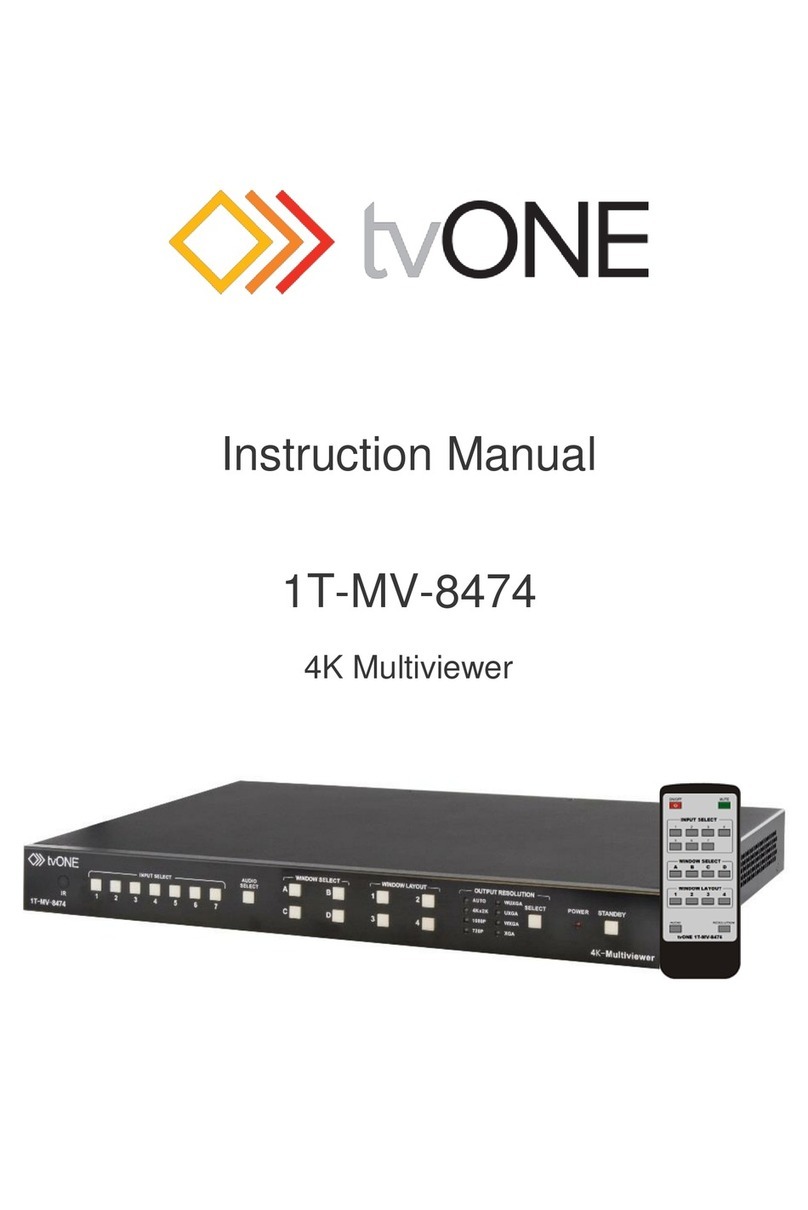 TV One 1T-MV-8474 instruction manual