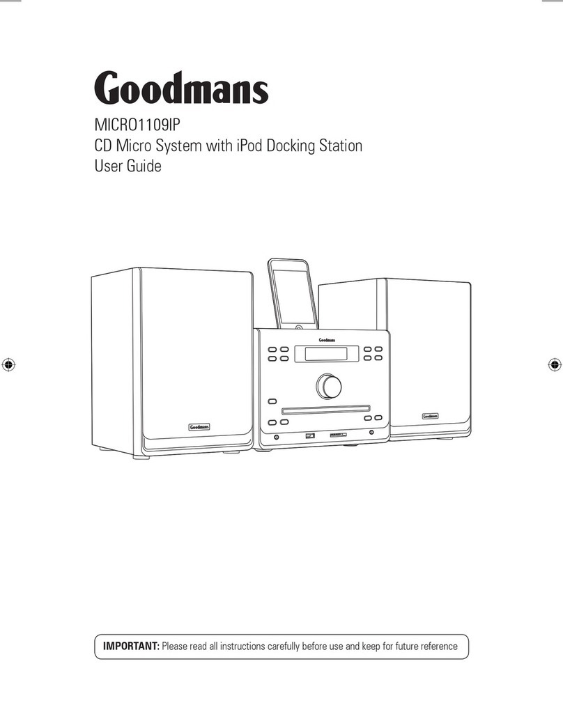 Goodmans MICRO1109IP user guide