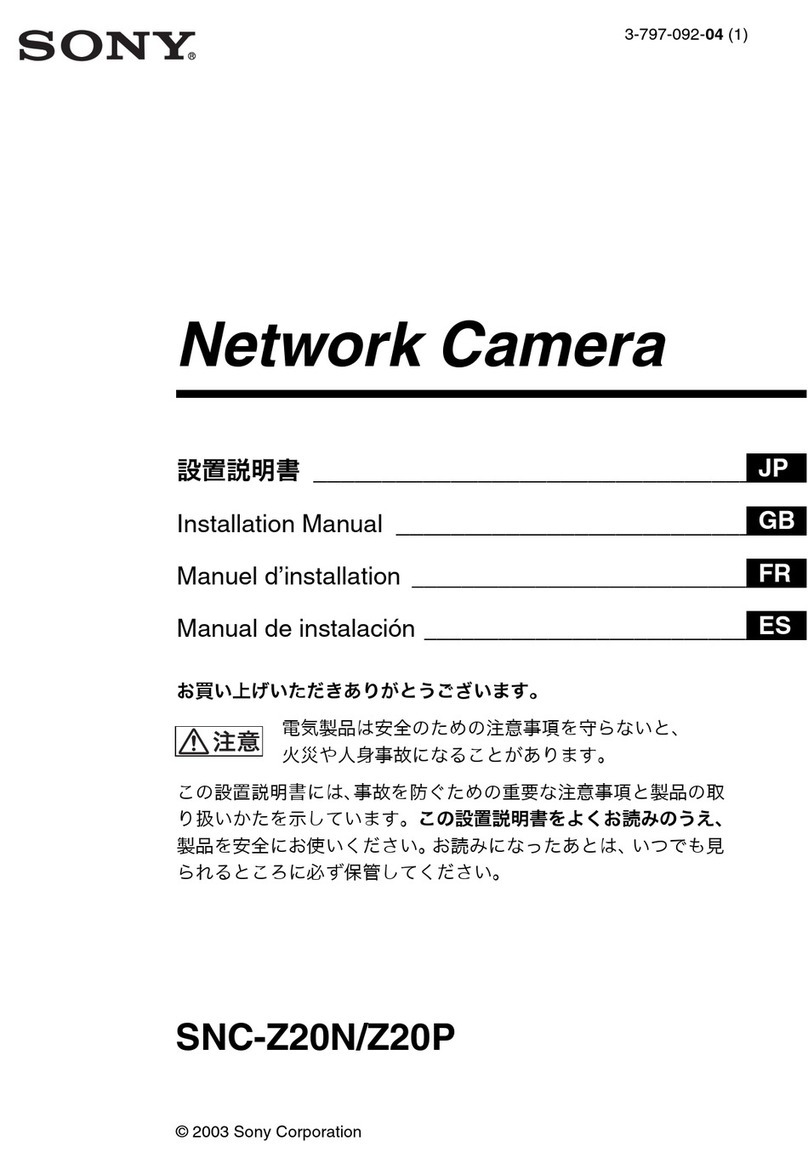 Sony IPELA SNC-Z20N User manual