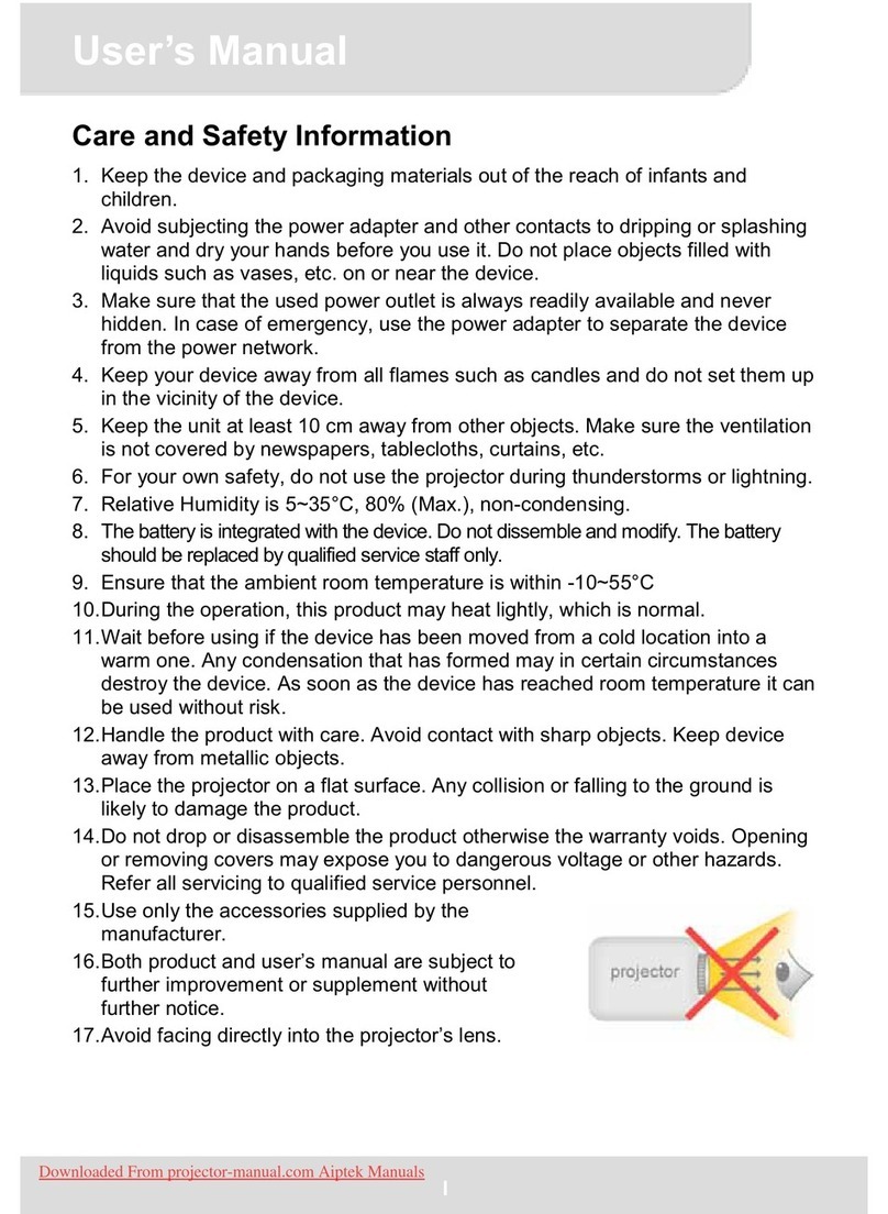 AIPTEK MobileCinema Q20 user manual
