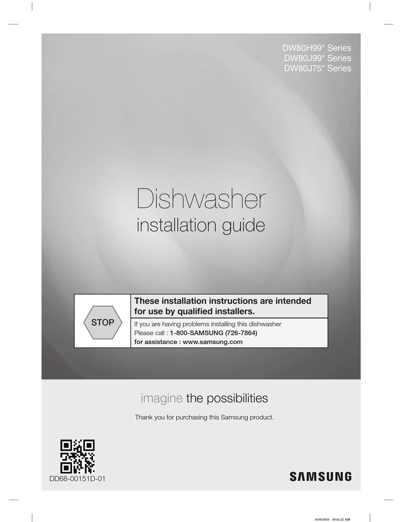 Samsung DW80H99 Series User manual