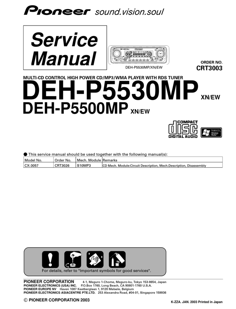 Pioneer DEH-P5530MP Service manual