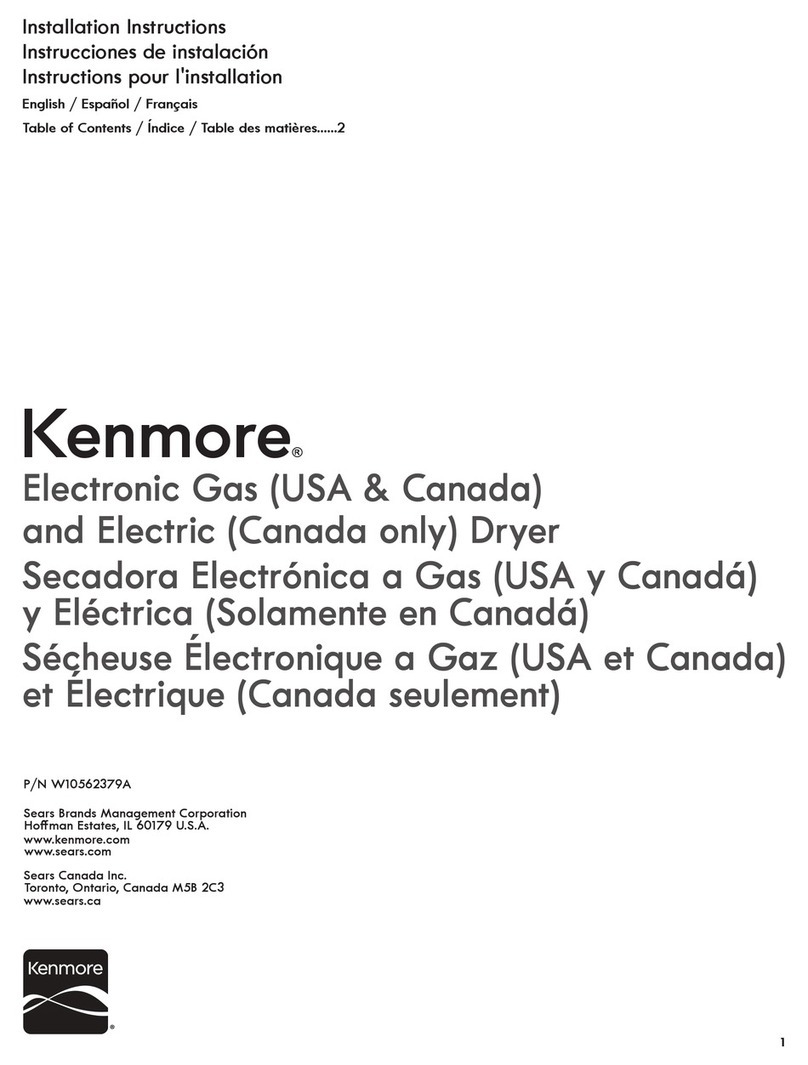 Kenmore W10562379A User manual