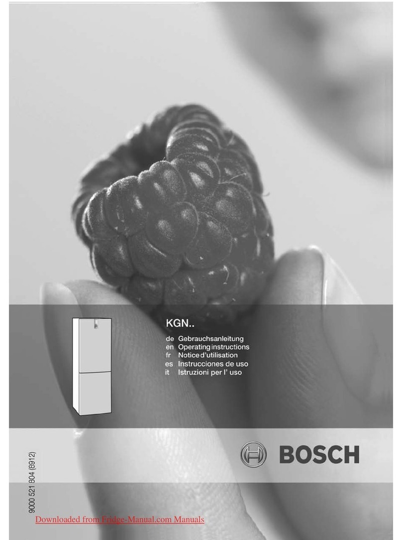 Bosch KGN Series operating instructions