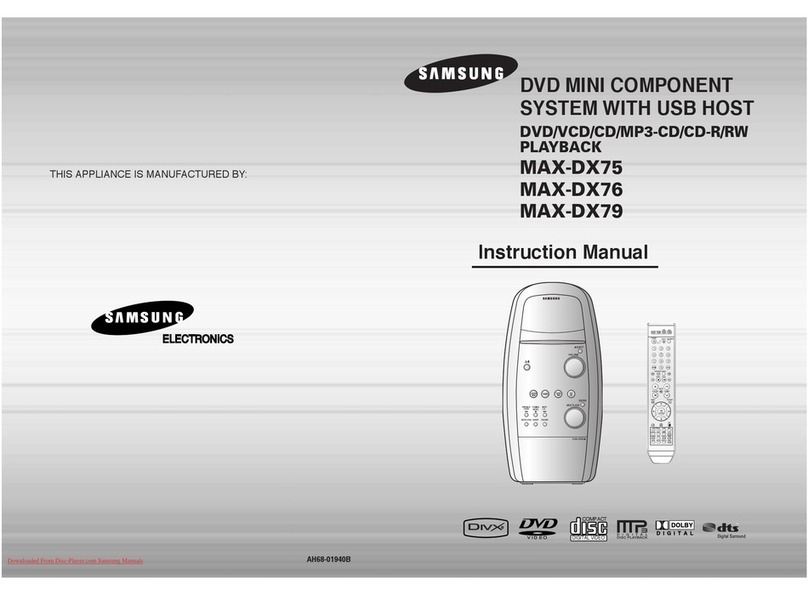 Samsung MAX-DX75 User manual