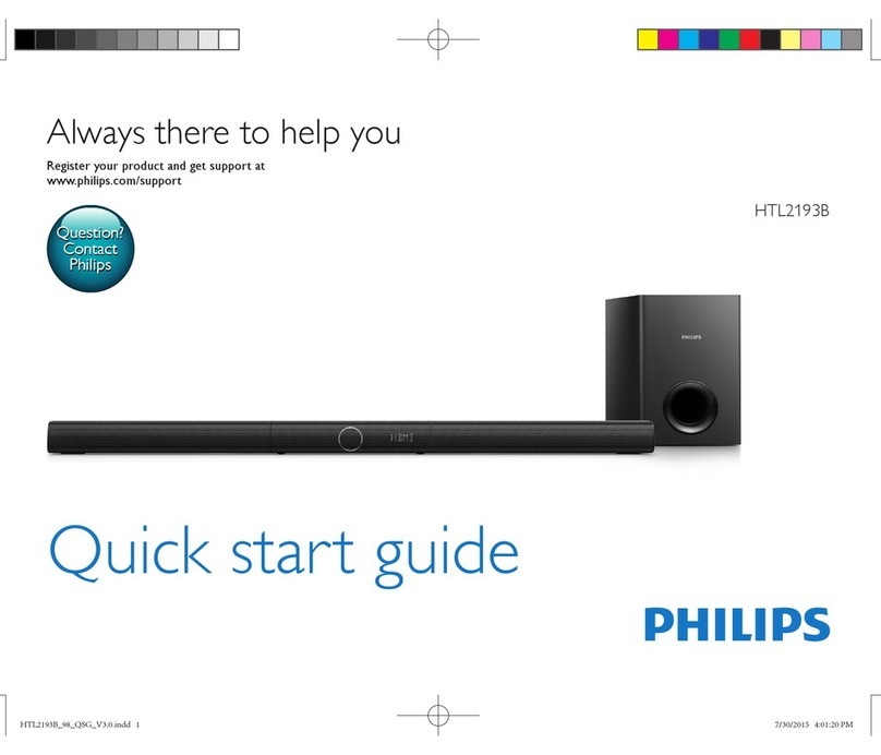 Philips HTL2193B User manual Philips HTL2193B User manual