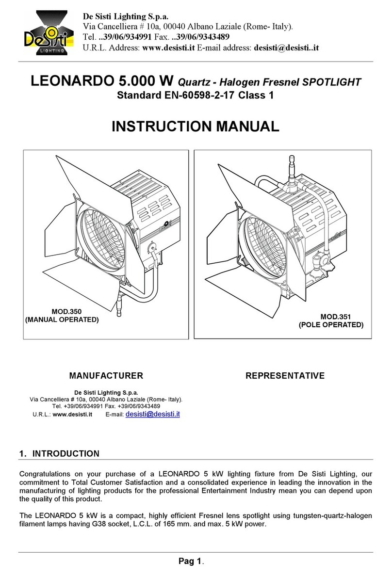 Desisti LEONARDO 350 instruction manual