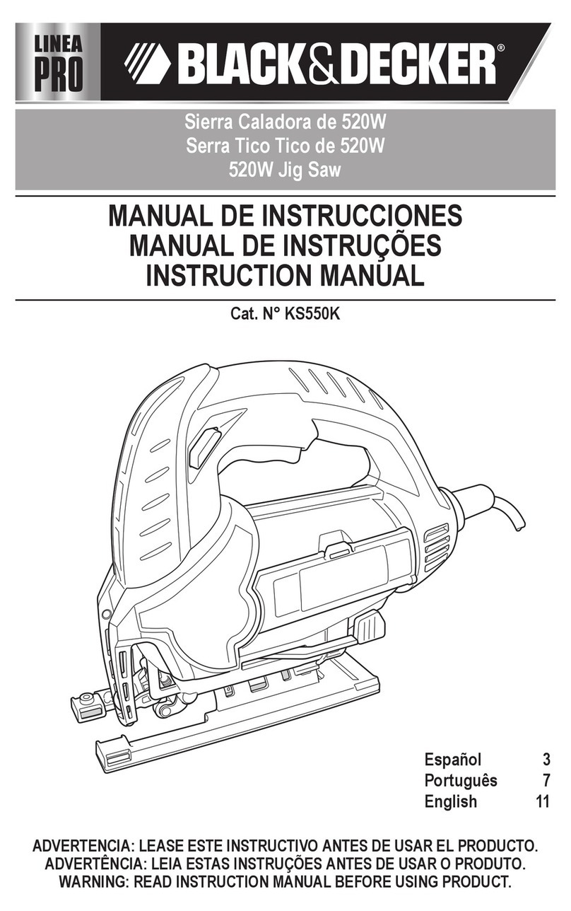 Black & Decker KS550K Linea PRO User manual