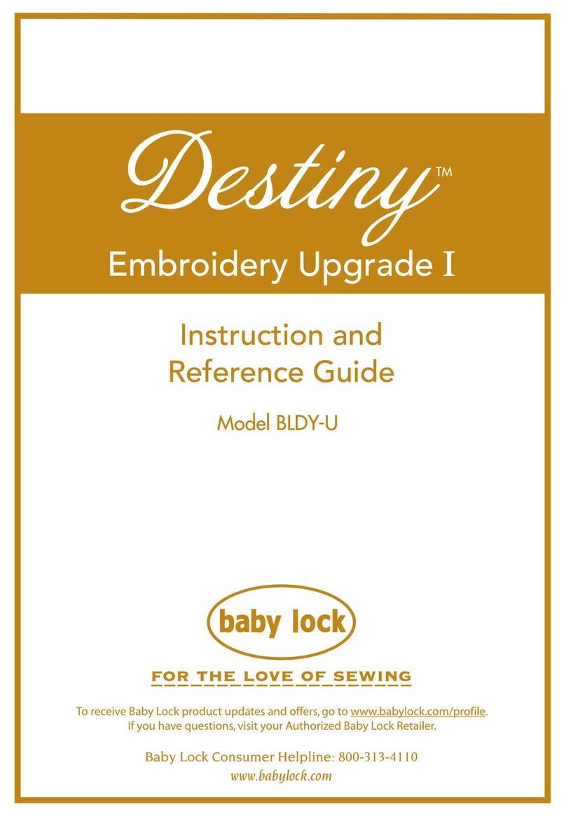 Baby Lock Destiny BLDY-U Technical manual Baby Lock Destiny BLDY-U Technical manual