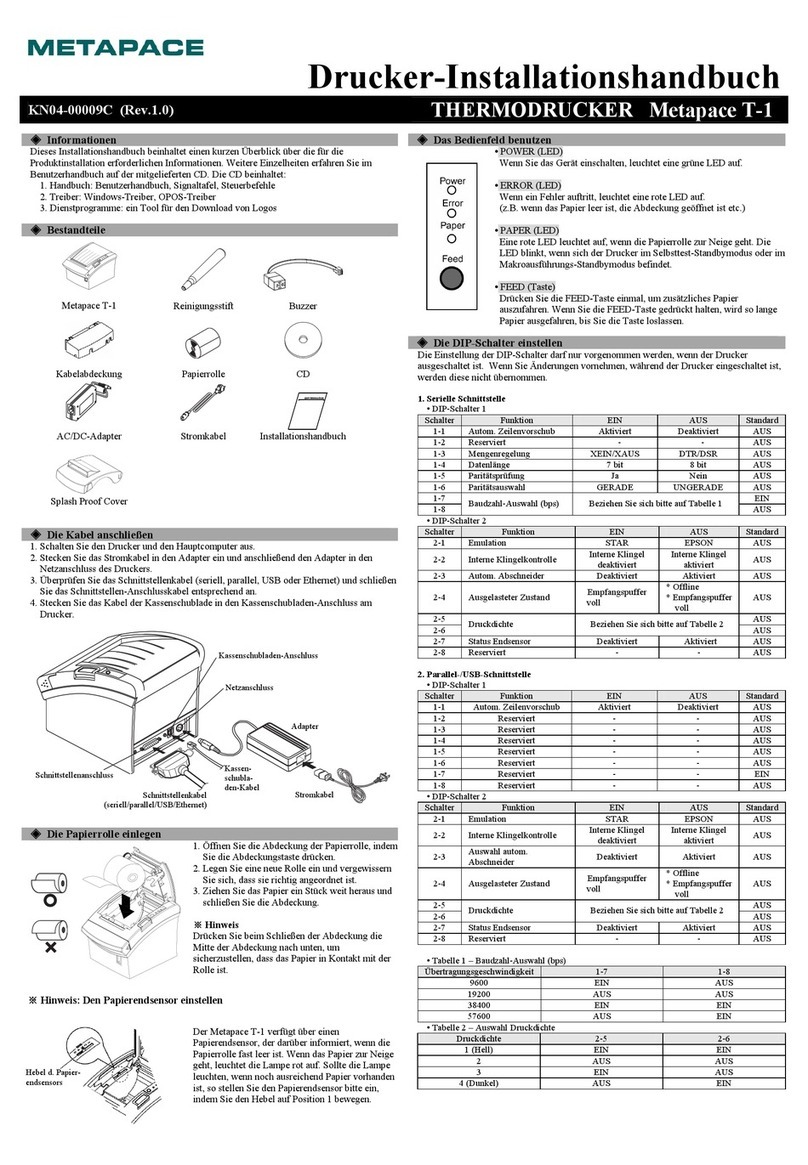 Metapace T-1 User manual