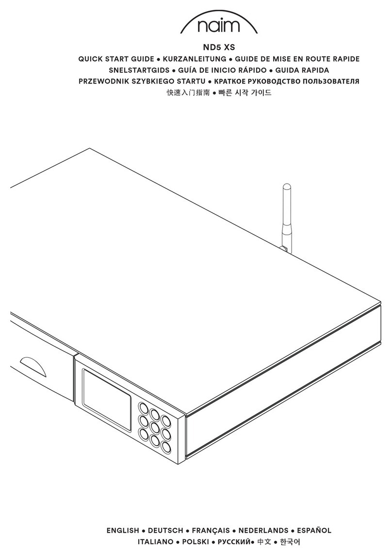 NAIM ND5 XS 2 quick start guide