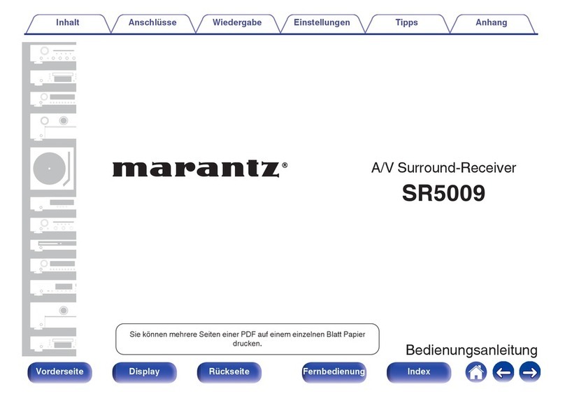Marantz SR5009 User manual