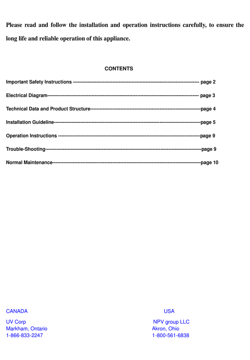 Advantage ADV135KH Installation and operation instructions