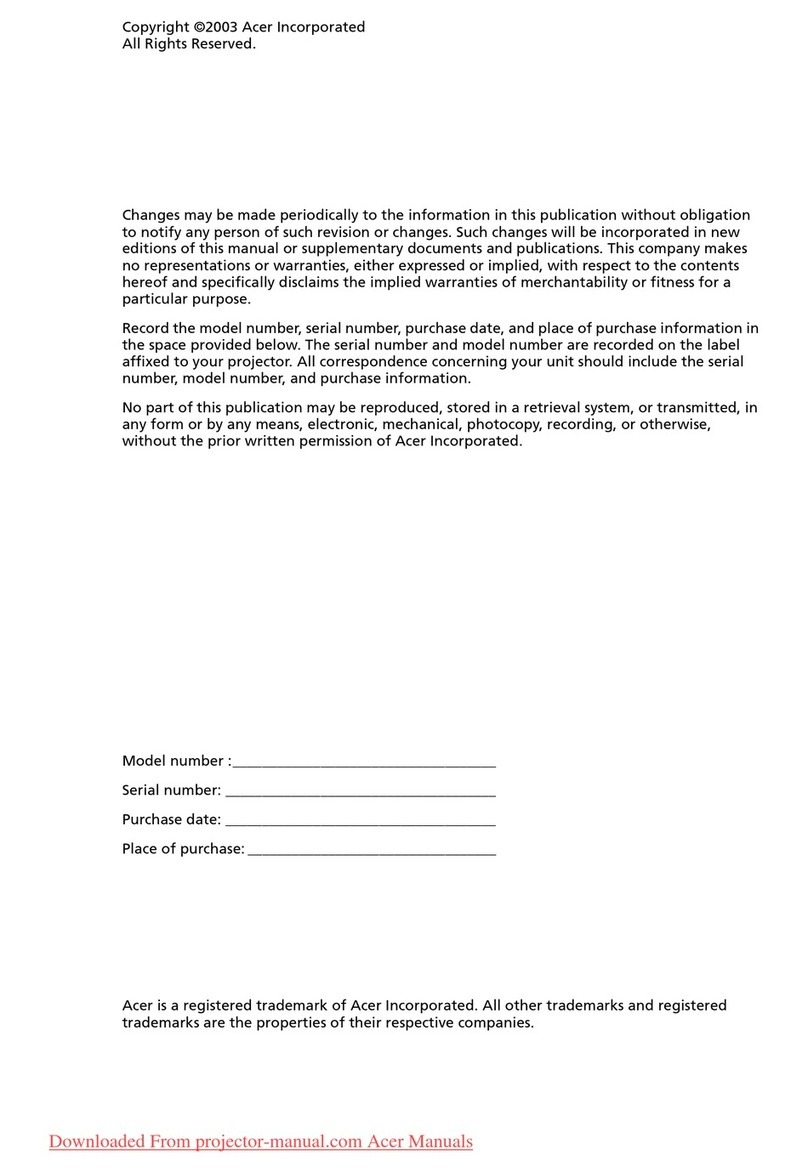 Acer PL111 user manual