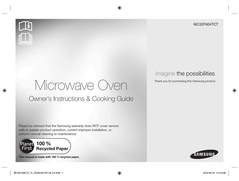 Samsung MC32F604TCT Owner's instructions & cooking guide