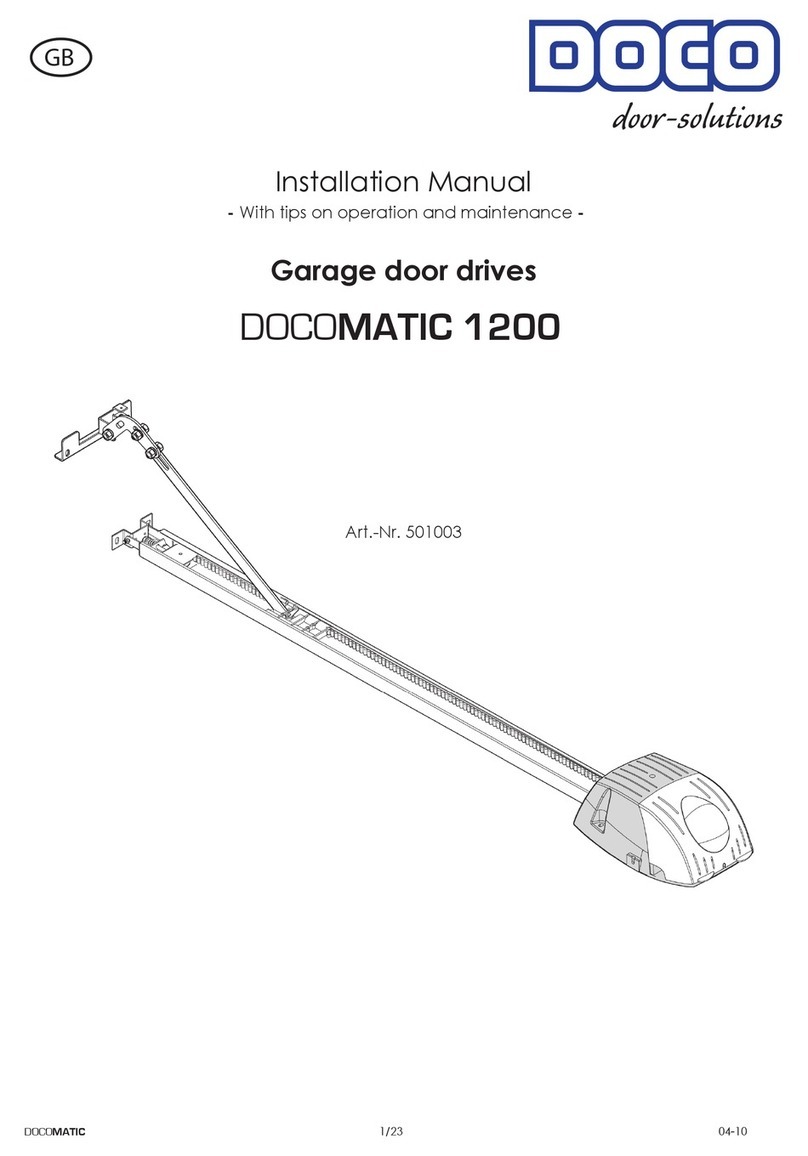 Doco DOCOMATIC 1200 installation manual Doco DOCOMATIC 1200 installation manual