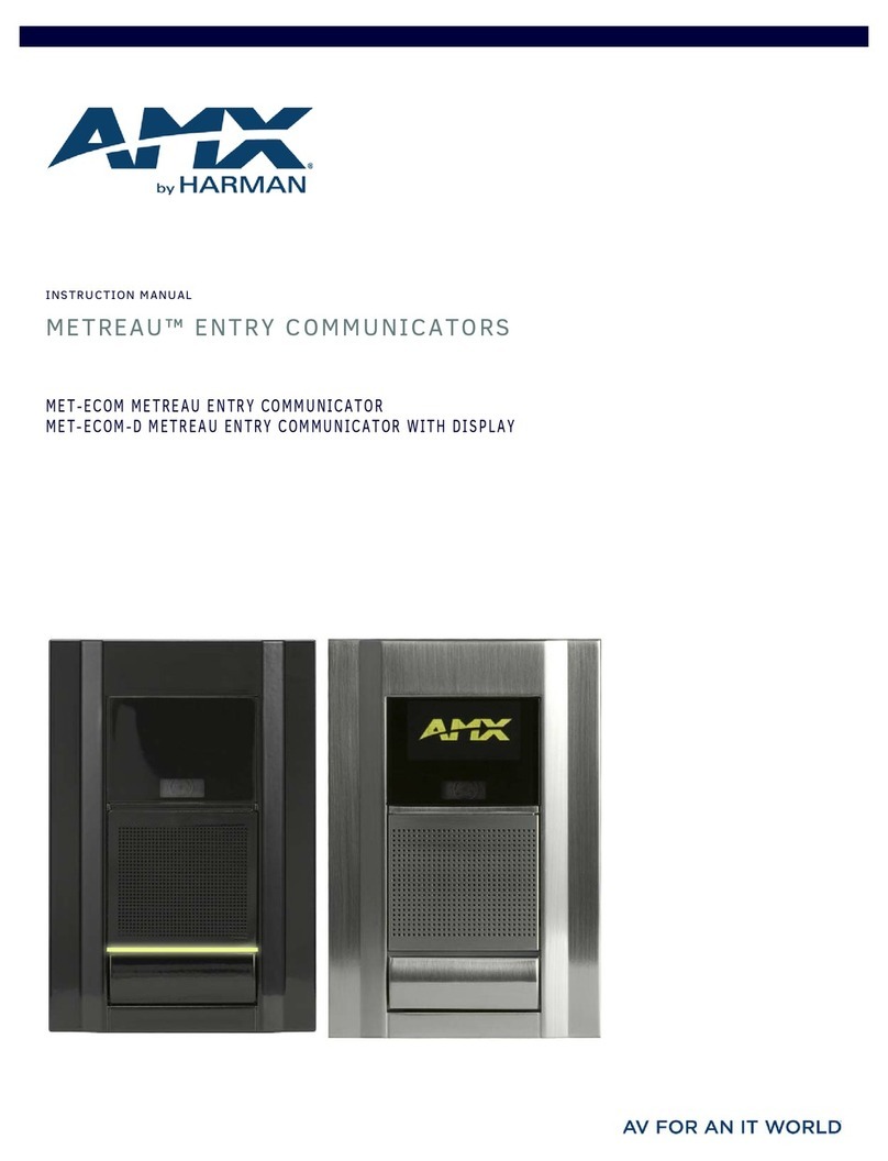 AMX MET-ECOM instruction manual